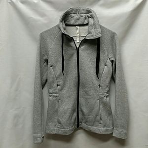 Lululemon C5 gray zip up sweatshirt jacket size 6